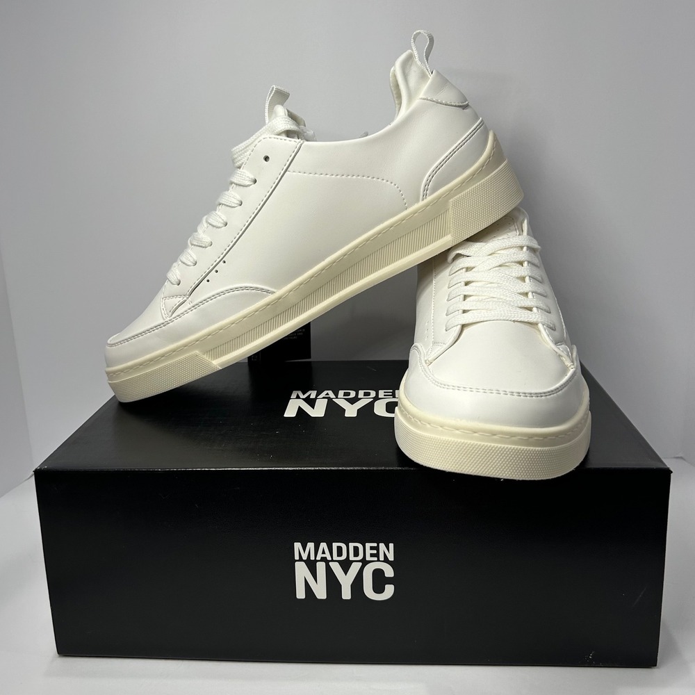 Madden NYC Markk Court Casual Mens White Shoes Comfort Foam Insole Size 11